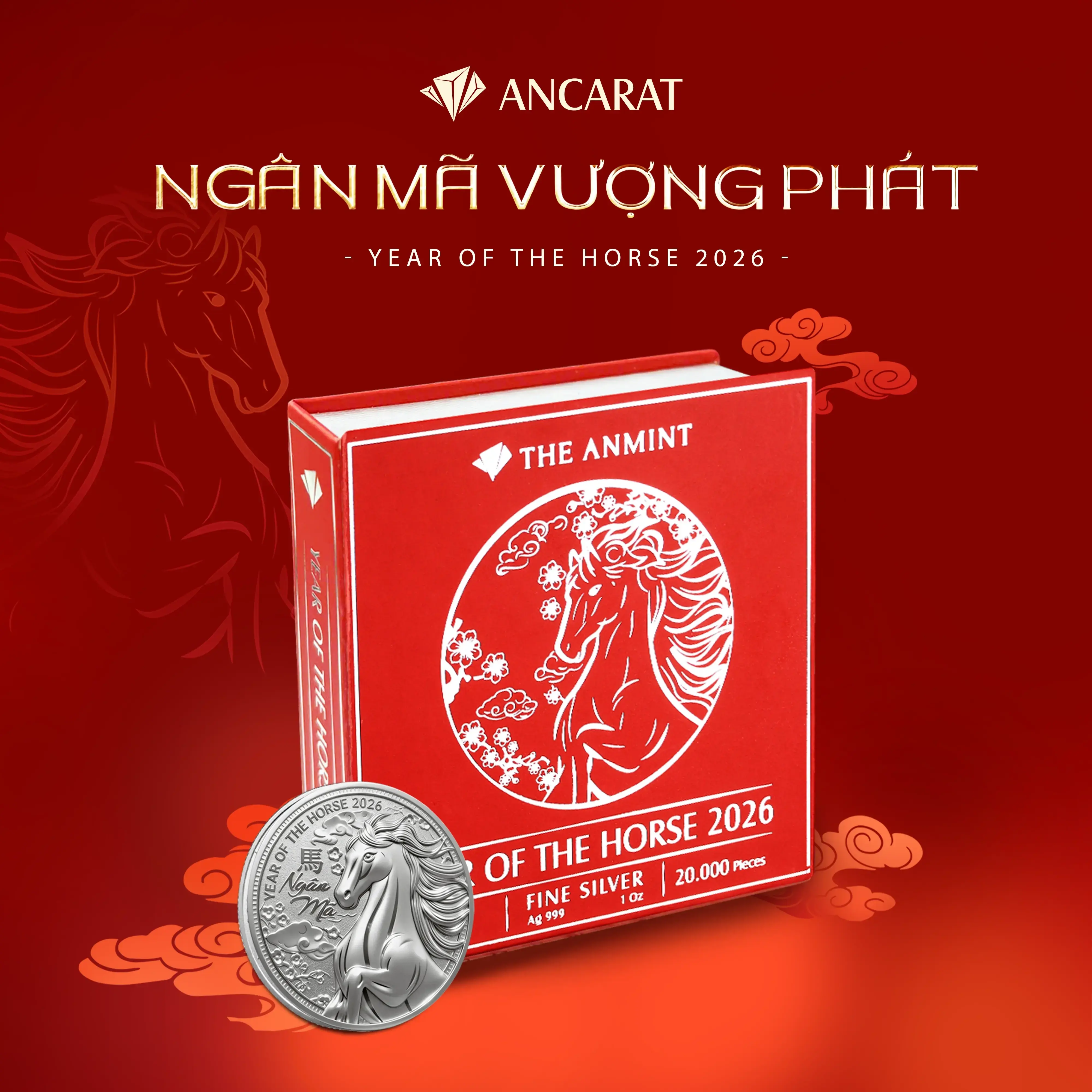 Quà tặng Ngân Mã Vượng Phát Ancarat là quà tặng phù hợp Tết Bính Ngọ