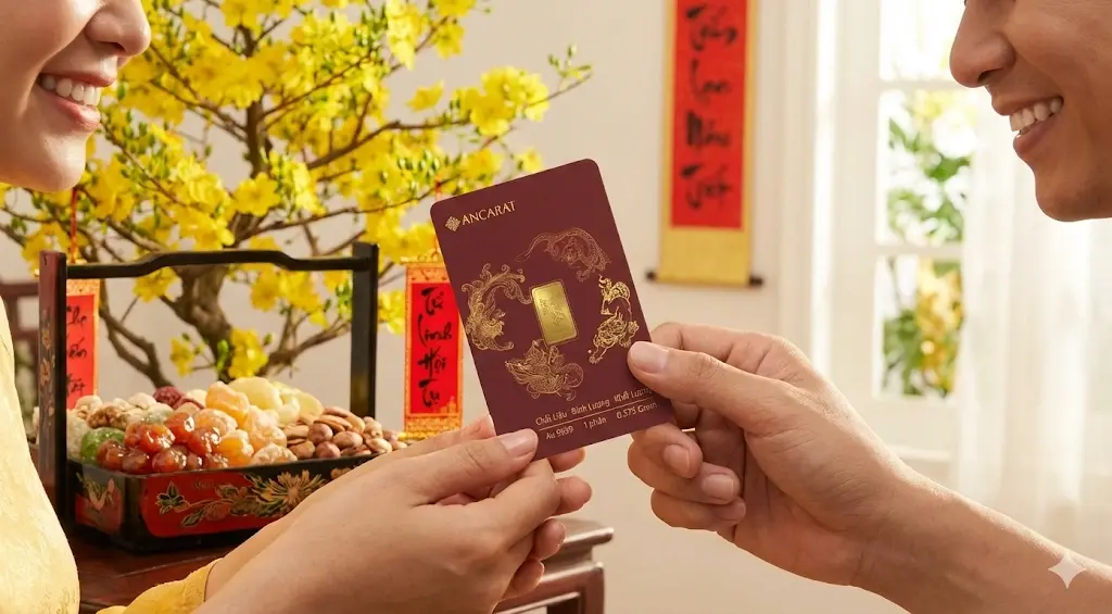 Trao BST Tứ Linh Hội Tụ là nét đẹp trong văn hóa Tết hiện đại, gửi gắm lời chúc khởi đầu viên mãn.