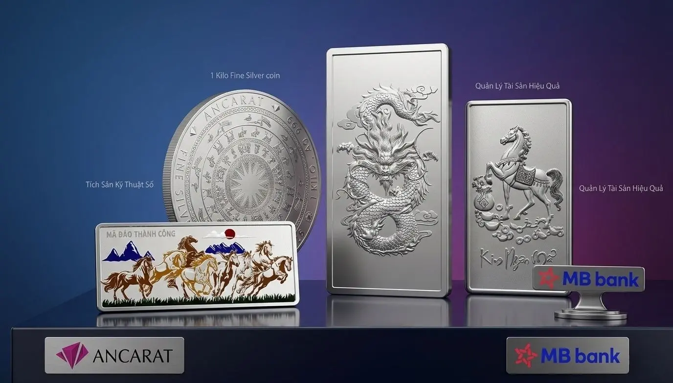 Trải nghiệm giải pháp đầu tư bạc trực tuyến minh bạch và an toàn ngay trên ứng dụng VietinBank iPay, BIDV SmartBanking và MB Bank. Trải nghiệm giải pháp đầu tư bạc trực tuyến minh bạch và an toàn ngay trên ứng dụng VietinBank iPay, BIDV SmartBanking và MB Bank.