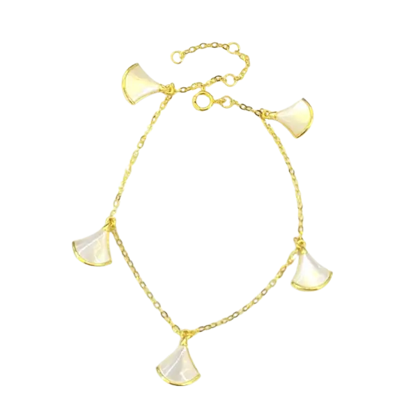 Lắc tay Vàng 18K Golden Leaf Dream 5 charm