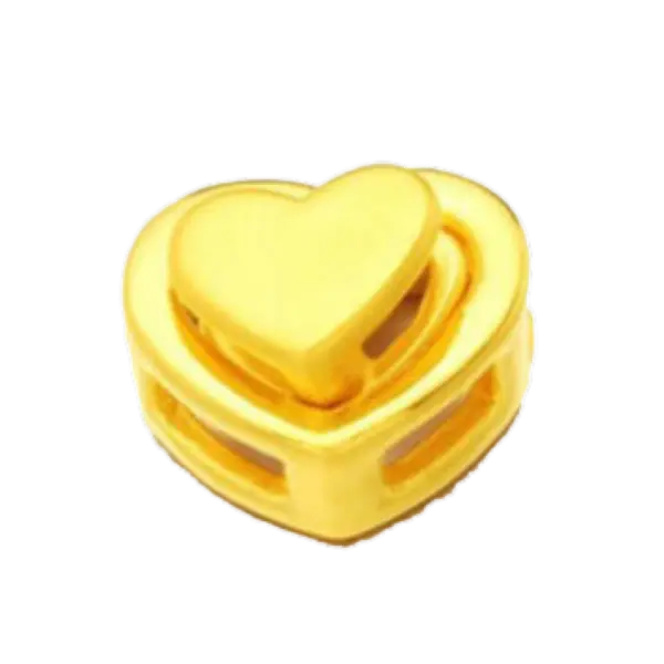 Mặt Dây Vàng 24K Trái Tim Ghép ES22