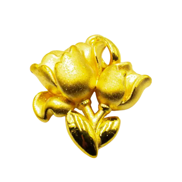 Mặt Dây Vàng 24K Hoa Tulip ES24