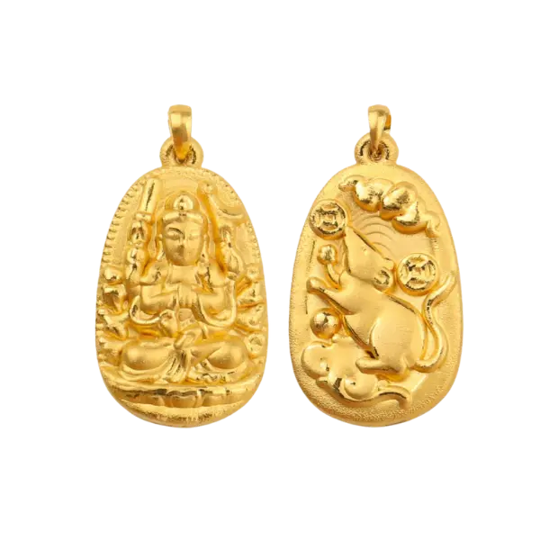 Mặt dây Vàng 24K Phật tuổi Tí MS37