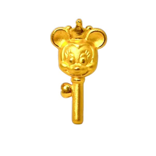 Mặt dây Vàng 24K Chuột Minnie Chìa Khóa MS12