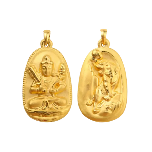 Mặt dây Vàng 24K Phật tuổi Dần MS37
