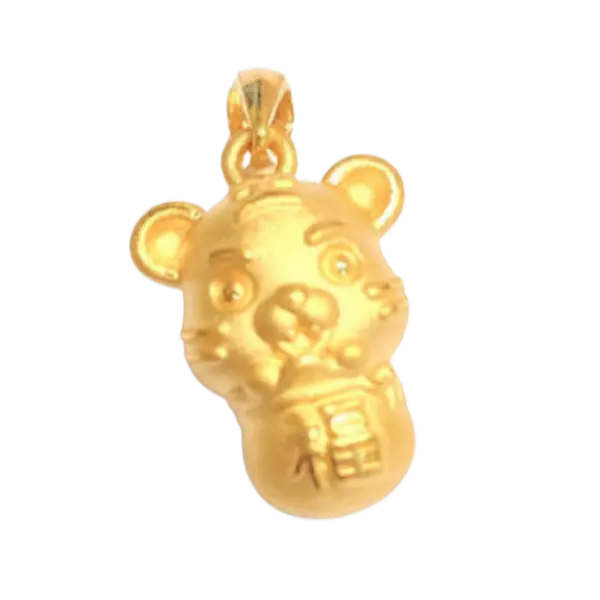 Mặt dây vàng 24k Kim dần chữ phúc – Tài lộc – May mắn