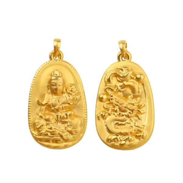 Mặt dây Vàng 24K Phật tuổi Thìn MS37
