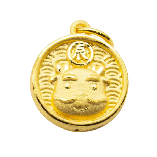 Mặt Dây Vàng 24K Kim Thìn Bát Quái Đồ MS12