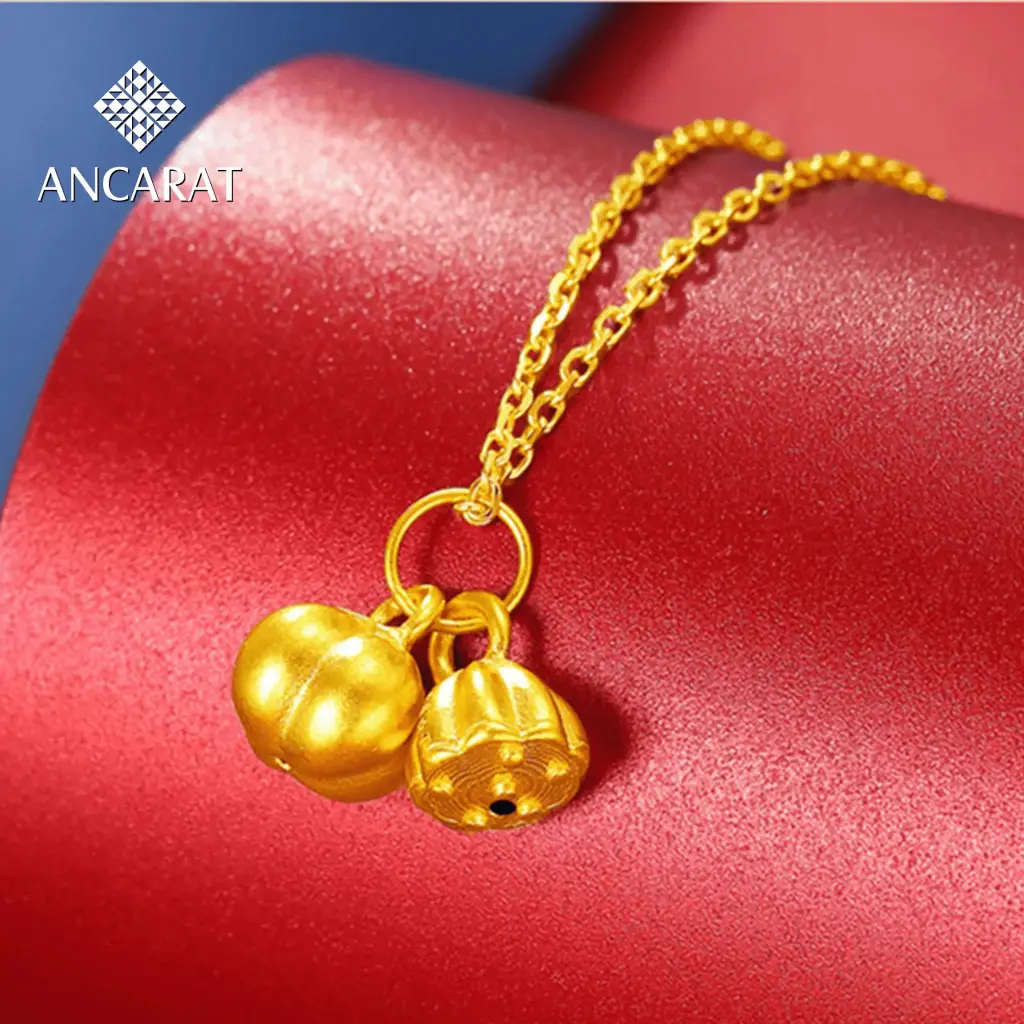 Mặt Dây Vàng 24K Kim Tỵ Lục Lạc