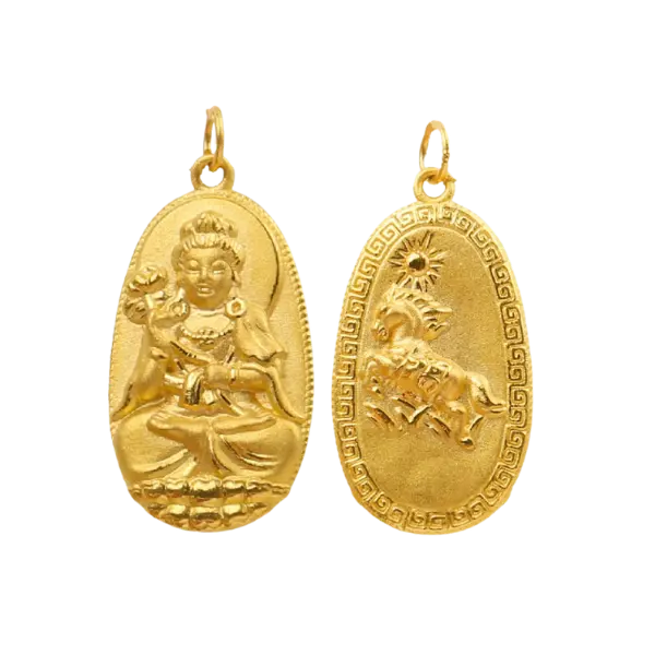 Mặt dây Vàng 24K Phật tuổi Ngọ MS37