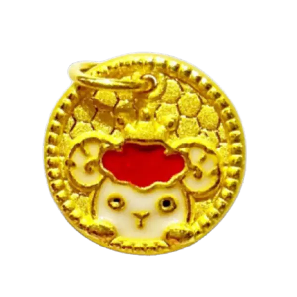 Mặt dây Vàng 24K Kim Mùi vương miện MS14