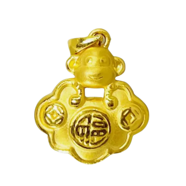 Mặt dây Vàng 24K Kim Thân Khánh Vàng MS32