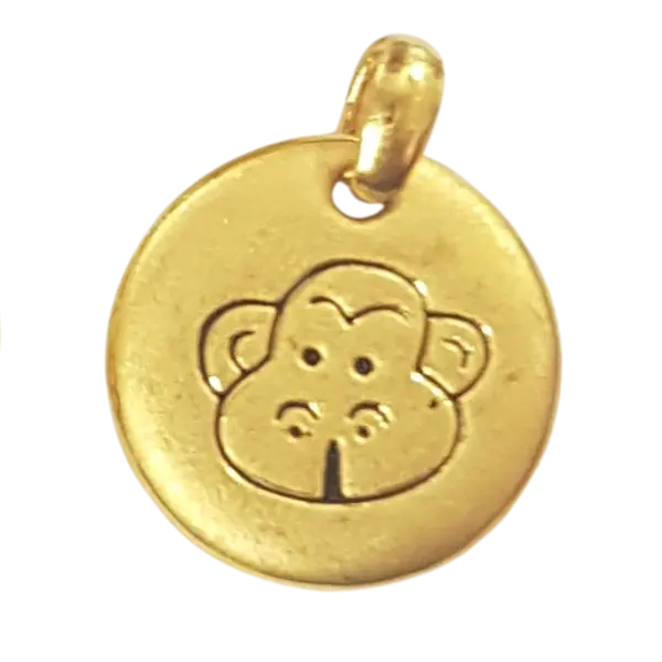 Mặt dây Vàng 24K Kim Thân tròn Phong Thủy