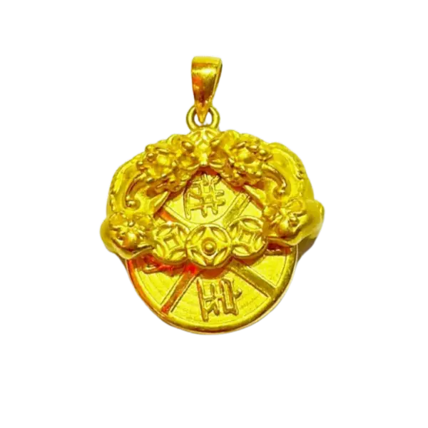 Mặt Dây Vàng 24K Kim Tuất Lục Lạc