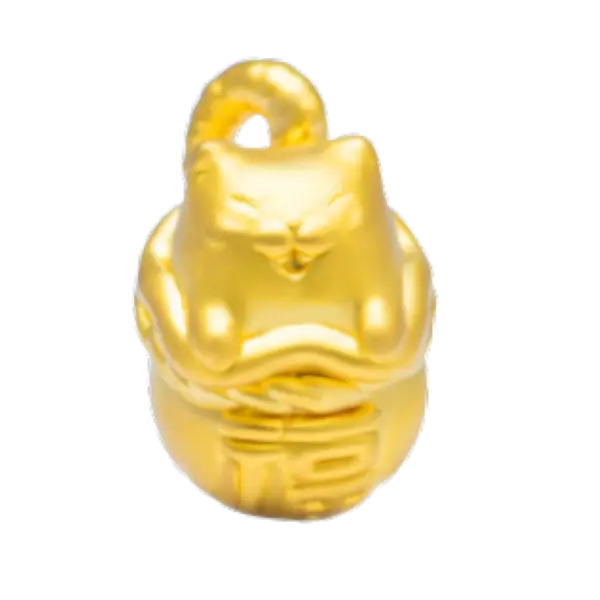 Mặt Dây Vàng 24K Mèo Chiêu Tài