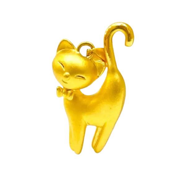 Mặt dây Vàng 24K Mèo MS18