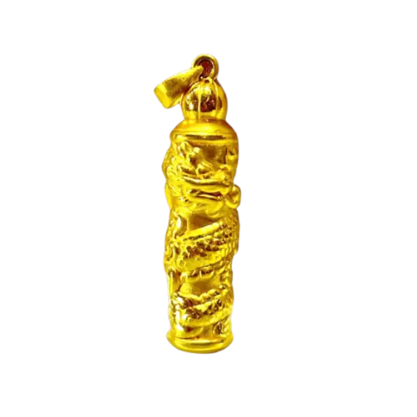 Mặt dây Vàng 24K trụ Kim Long MS42