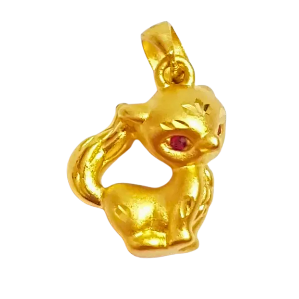 Mặt dây Vàng 24K Hồ Ly MS18