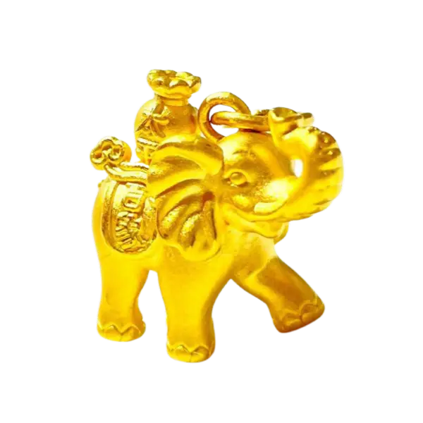 Mặt dây Vàng 24K Voi Phật Thái MS22