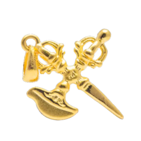 Mặt Dây Vàng 24K Pháp Khí Kim Cang MS22