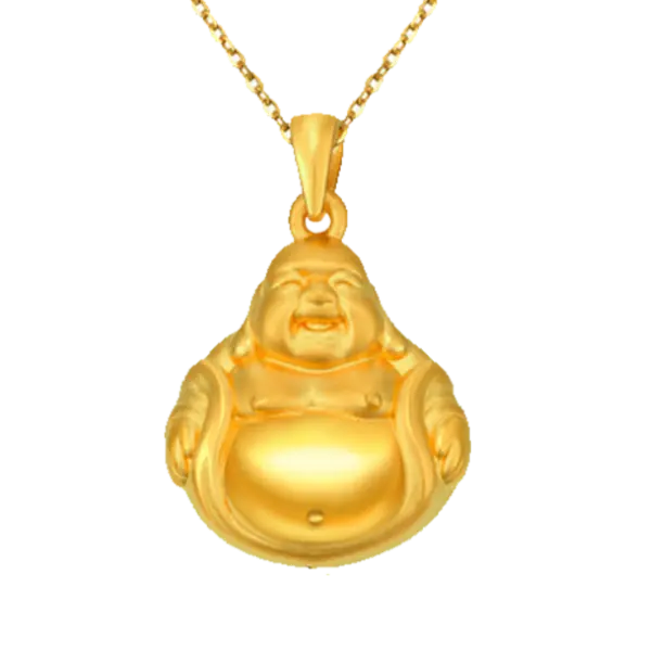 Mặt dây Vàng 24K Phật Di Lặc