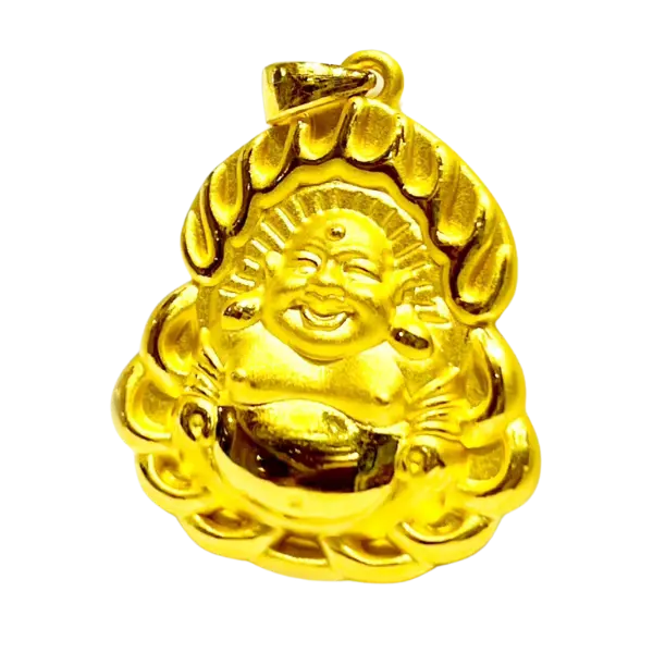 Mặt dây Vàng 24K Phật Di Lặc MS37