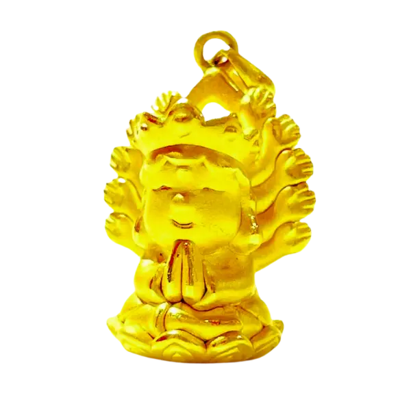 Mặt dây Vàng 24K Phật thiên thủ MS28