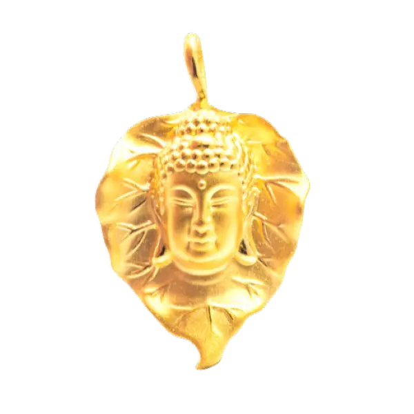 Mặt Dây Vàng 24K Bồ Đề Tâm Niệm Phật Tổ MS37