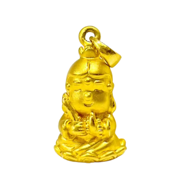 Mặt dây Vàng 24K Văn Thù Bồ Tát MS28