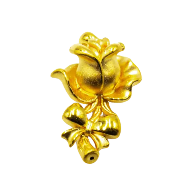Mặt Dây Vàng 24K Hoa Hồng ES24