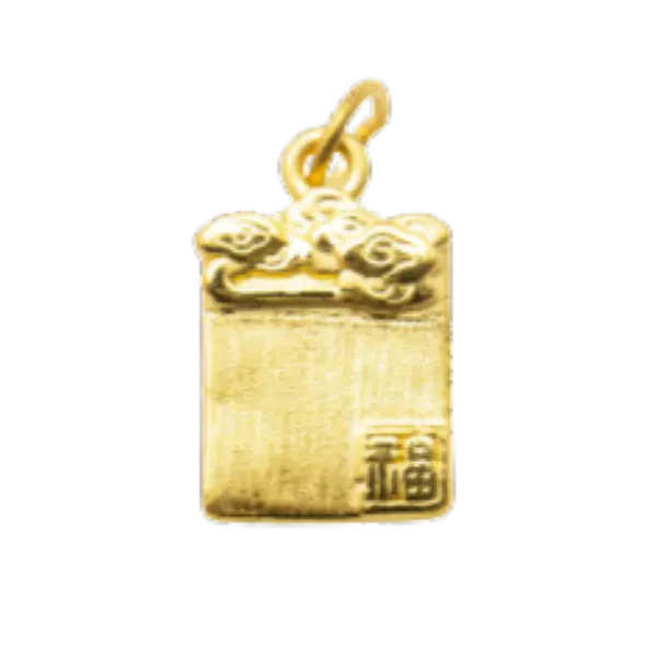 Mặt Dây Vàng 24K Hoa Văn MS12