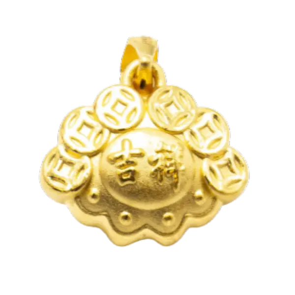 Mặt Dây Vàng 24K Khánh Vàng Kim Tiền