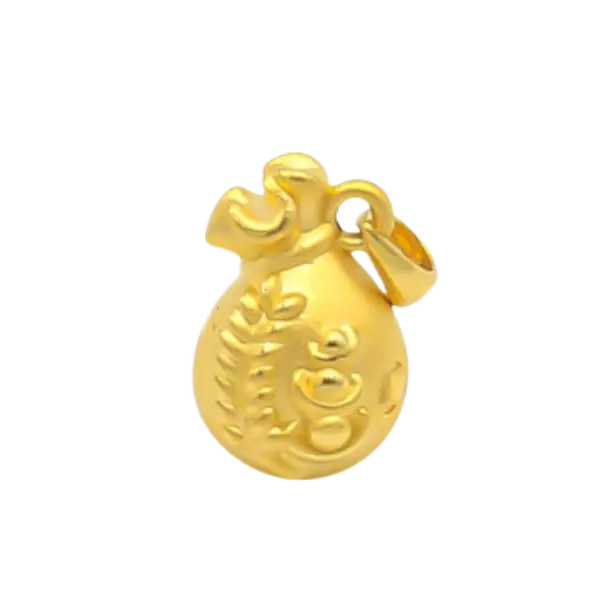 Mặt dây Vàng 24k Bao Đựng Tiền nén vàng