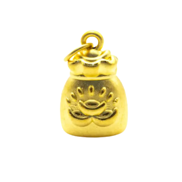 Mặt dây Vàng 24k Bao Đựng Tiền Thỏi vàng