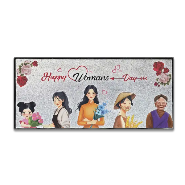 Happy Womans Day 5 chỉ .999 Silver Bar
