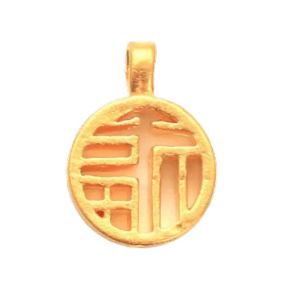 Mặt Dây Vàng 24K Chữ Phúc