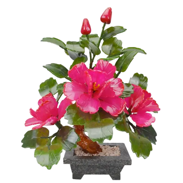 Bonsai Mẫu Đơn đỏ 3 Bông 008