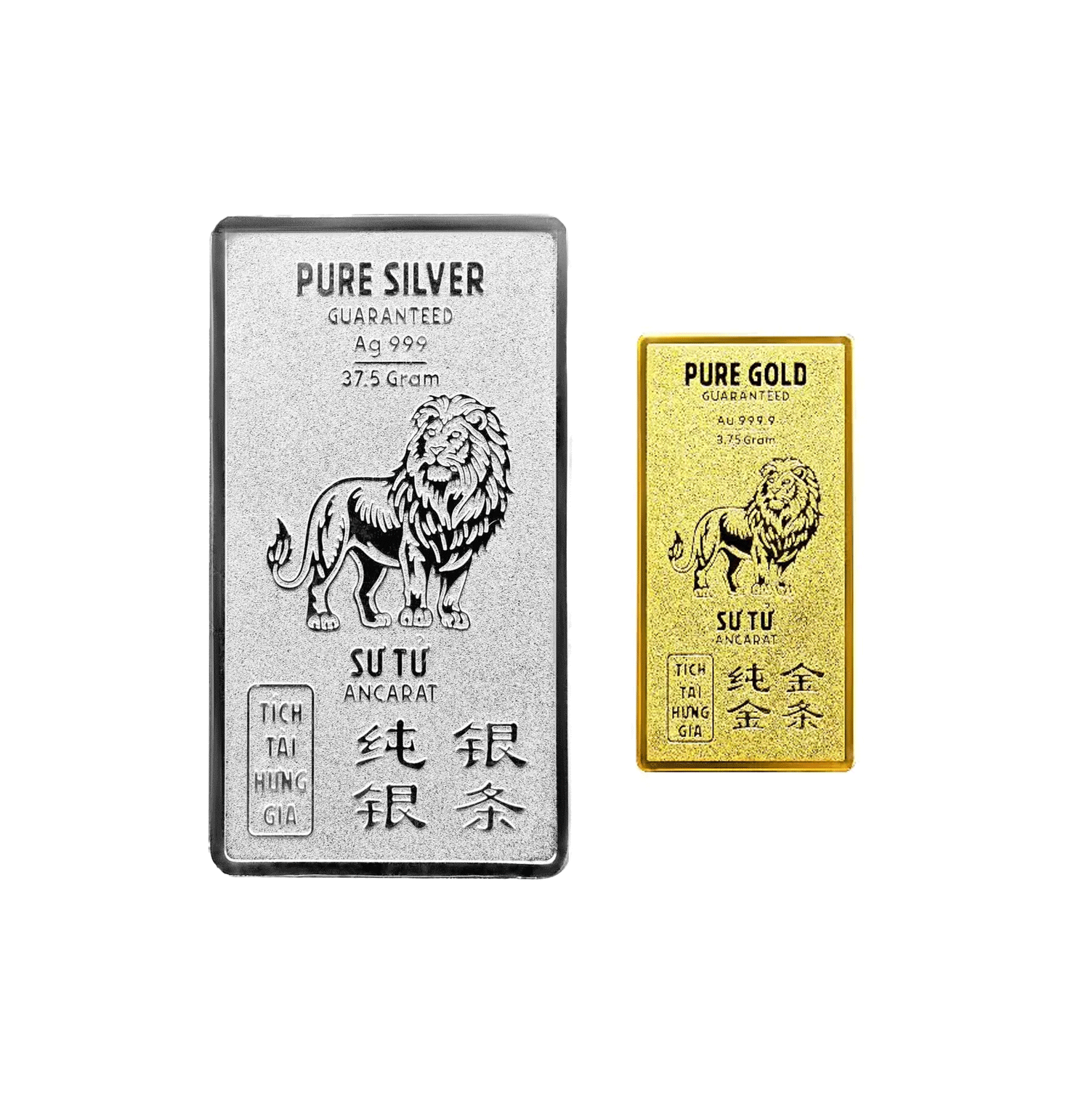 Combo Vàng Bạc mỹ nghệ Bắc Sư Tử  