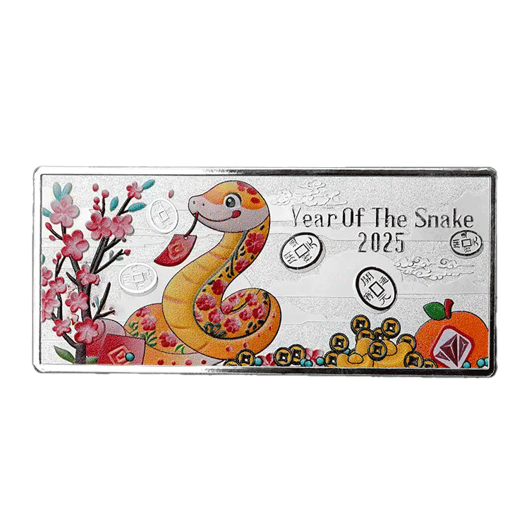 2025 Year of The Snake 1 lượng .999 Silver Bar
