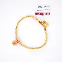 Vòng tay vàng 24k mix charm đồng xu may mắn - tài lộc