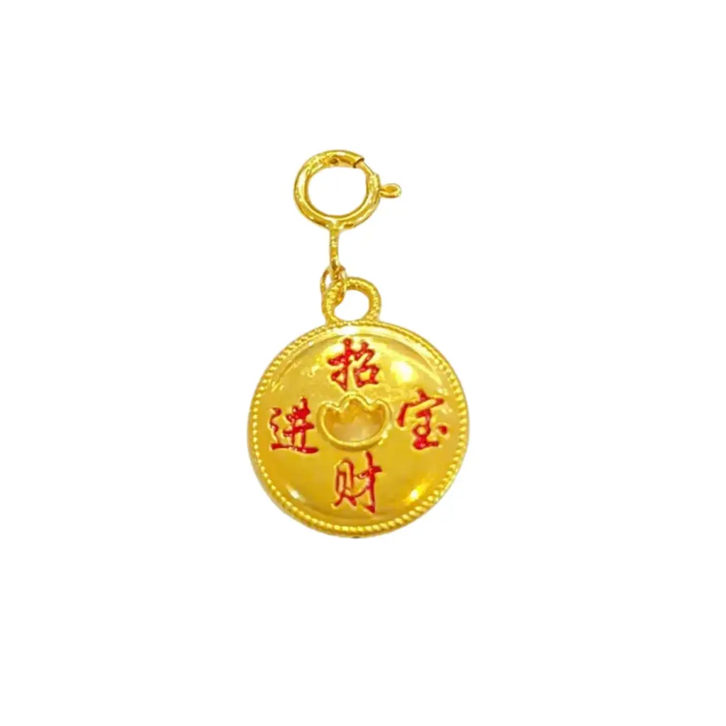 Charm rơi Vàng 18K Nén vàng 5D