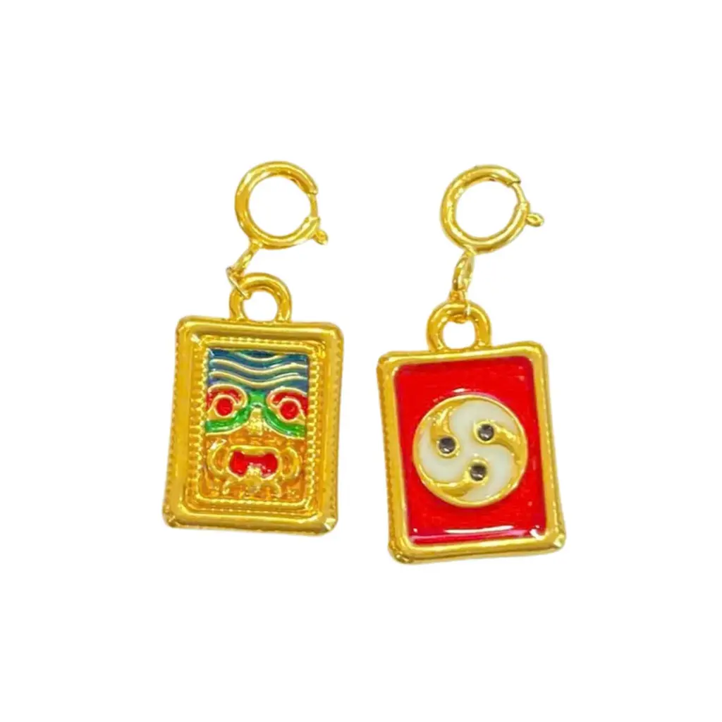Charm rơi Vàng 18K sơn màu 5D