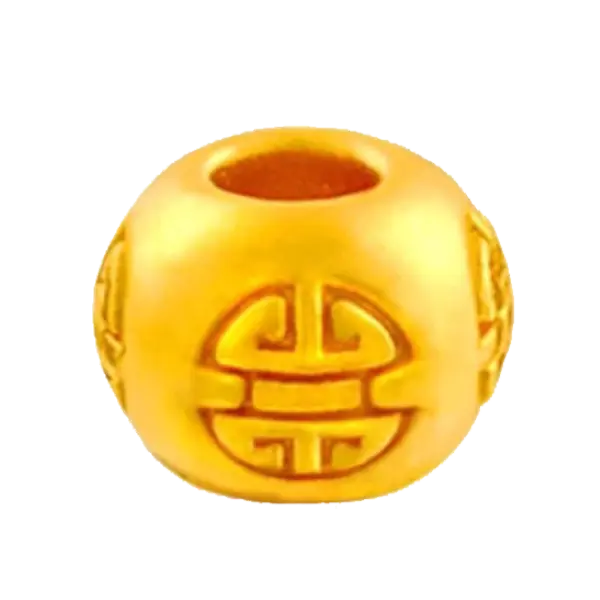 Charm Vàng 24K Chữ Thọ 10mm ES12