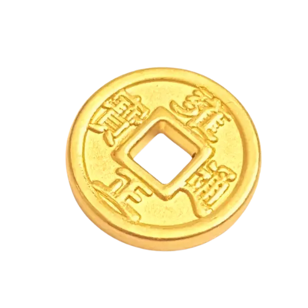 Charm Vàng 24K Đồng xu ES12