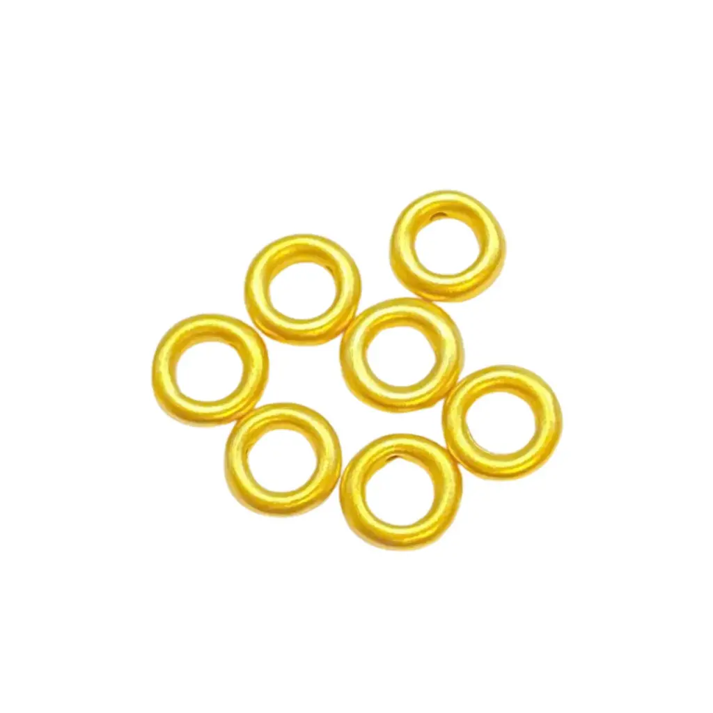 Charm Vàng 24K Hột Bi dẹp 7mm 5G
