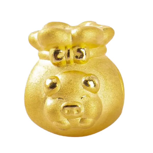Charm Vàng 24K Kim Hợi Bao Đựng Tiền