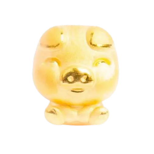 Charm vàng 24k Kim Hợi phát tài