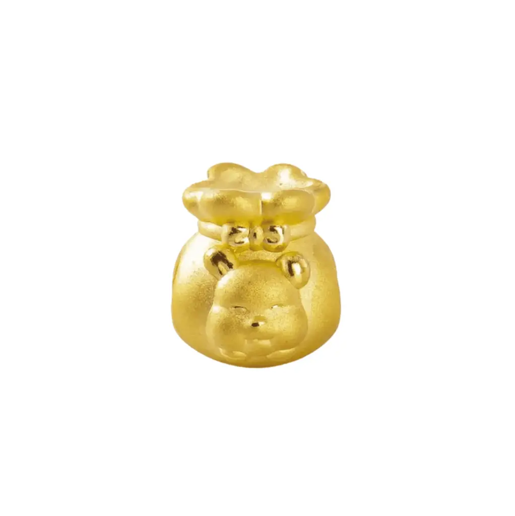 Charm Vàng 24K Kim Mão Bao Đựng Tiền