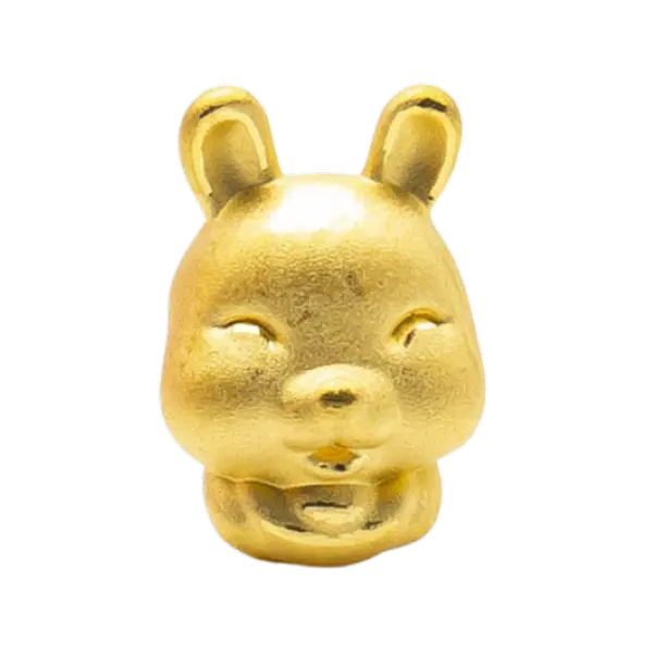 Charm Vàng 24K Kim Mão Ôm Thỏi Vàng MS06