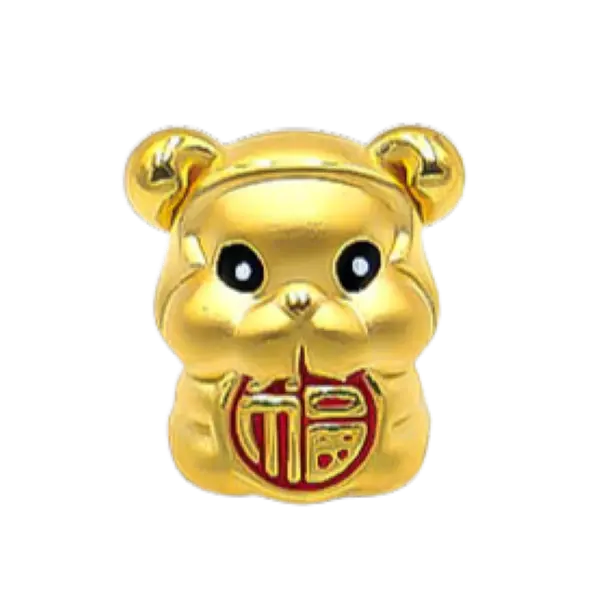 Charm Vàng 24k Kim Thân Chữ Phúc May Mắn